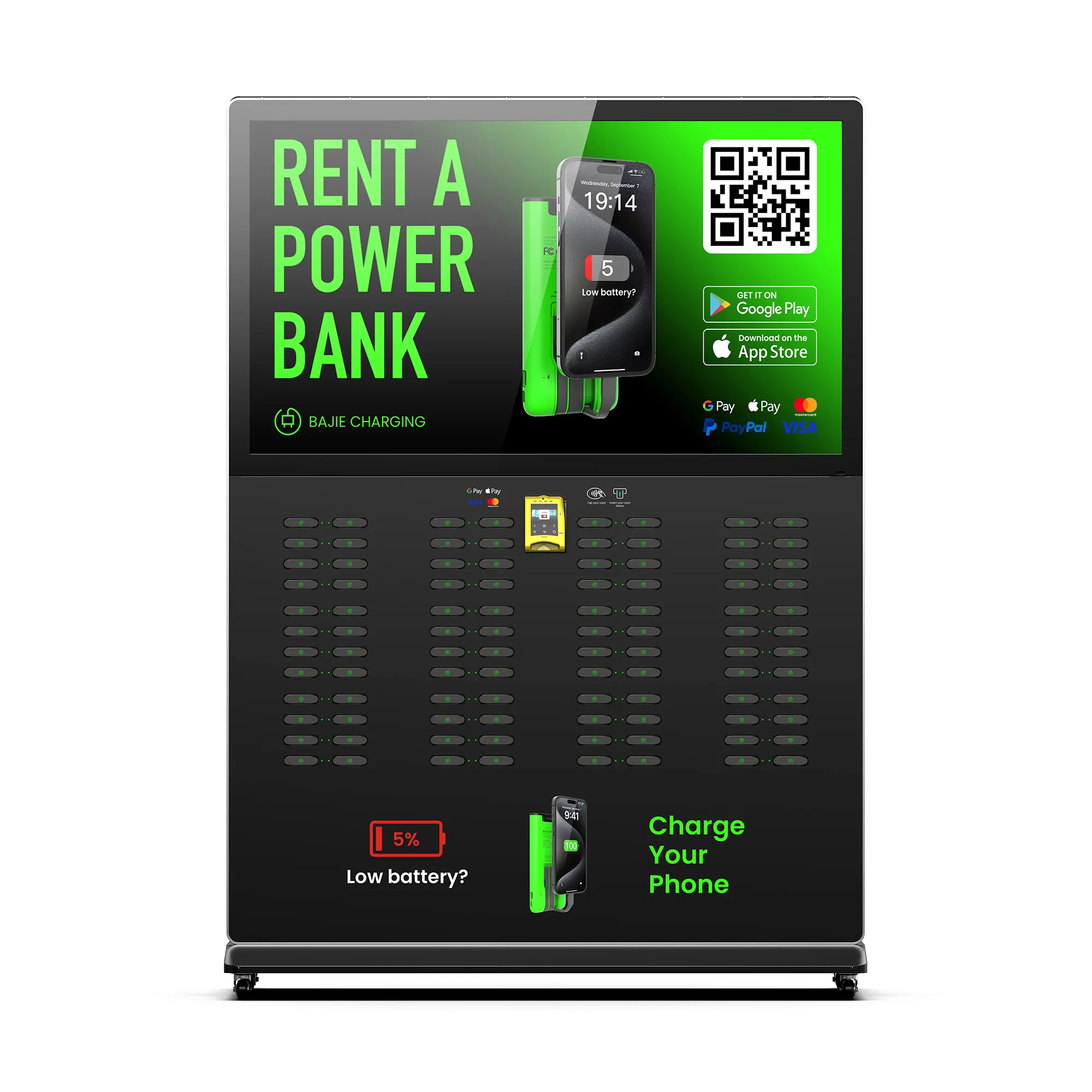 96-Slot ​​Floor-Standing Large Charging Station​​