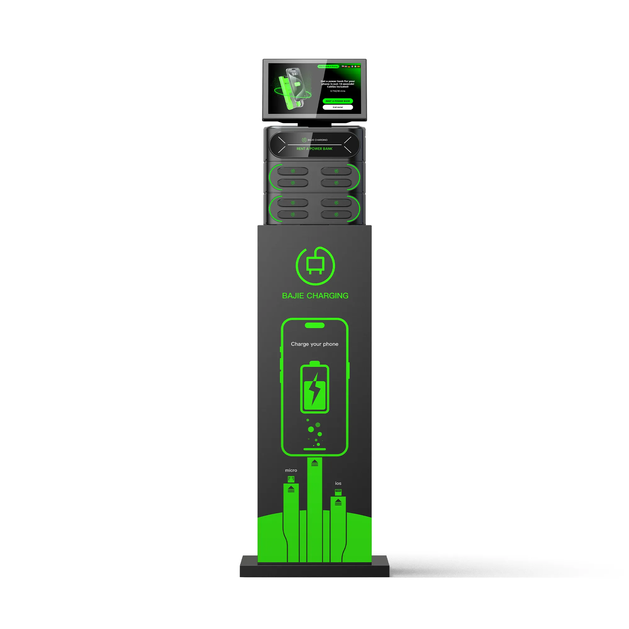 8-Slot charging Station + Touch & POS