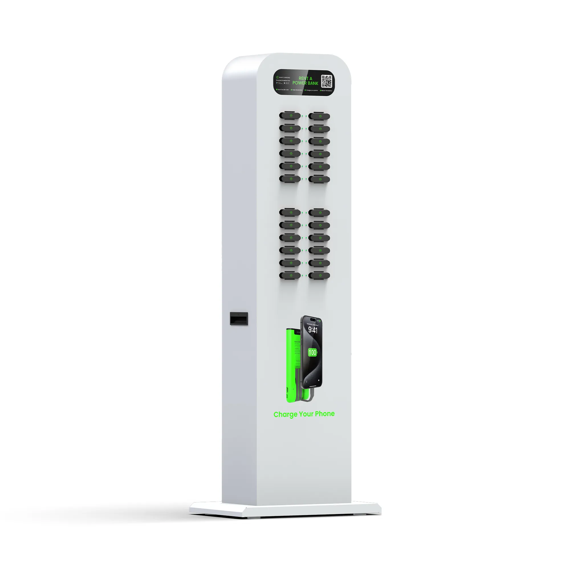 24-Slot Floor-standing Shared Charging Station