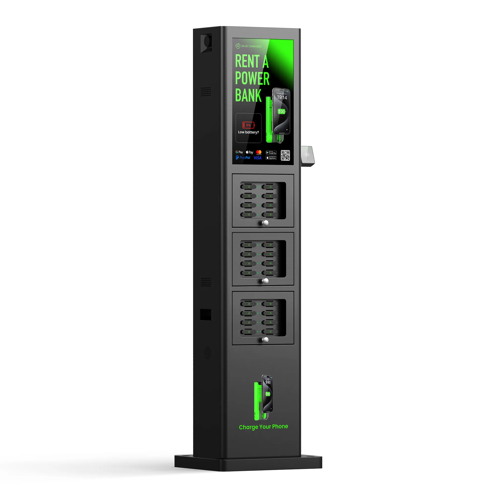 24-Slot Outdoor Waterproof Vending Machine Power Bank