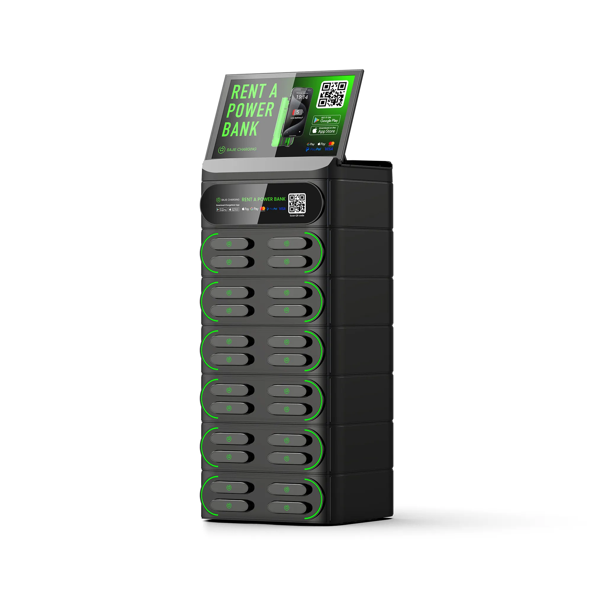 24-Slot Stackable Phone Charging Vending Machine​​