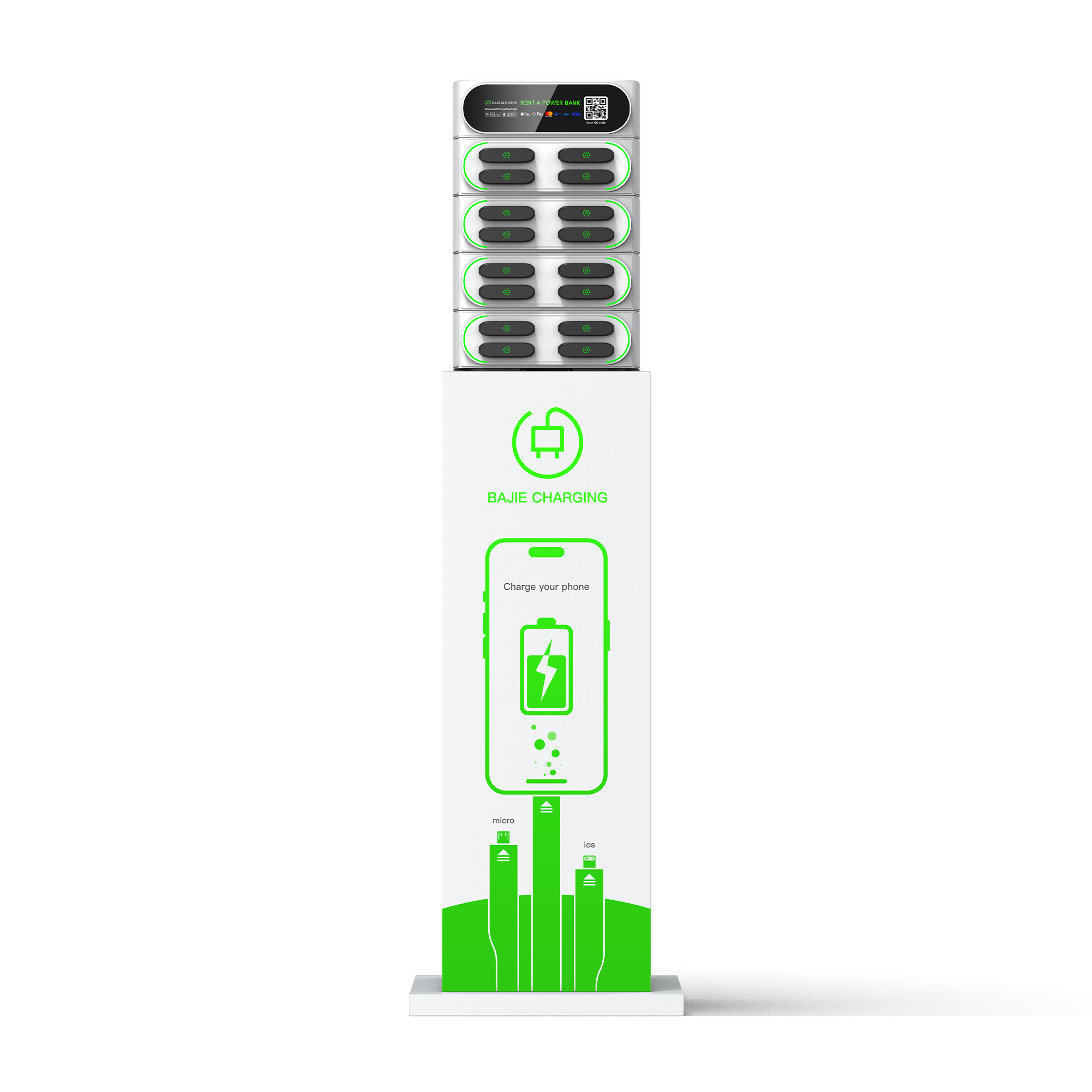 16-Slot Power Bank Station Share