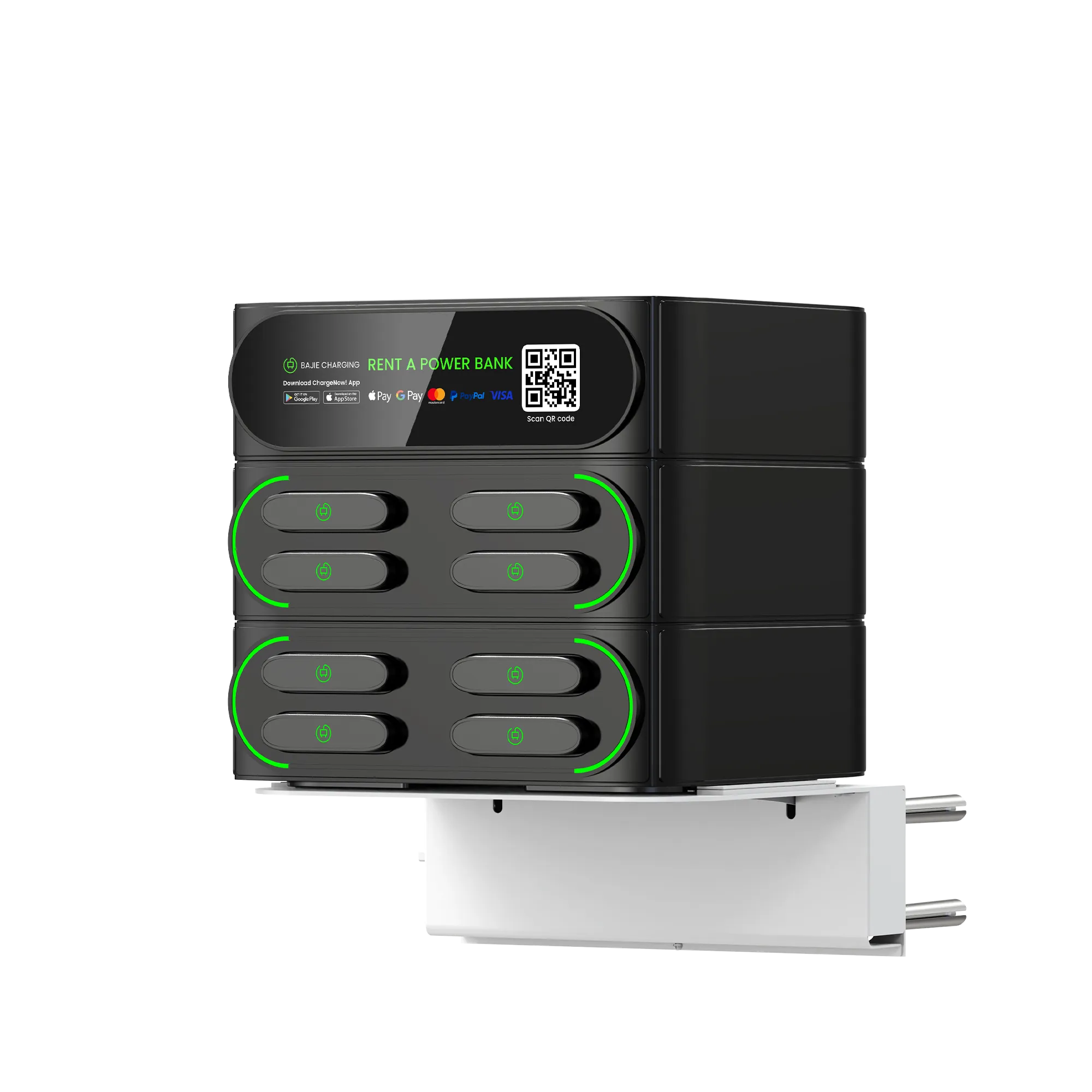 Wall-mounted display shelf