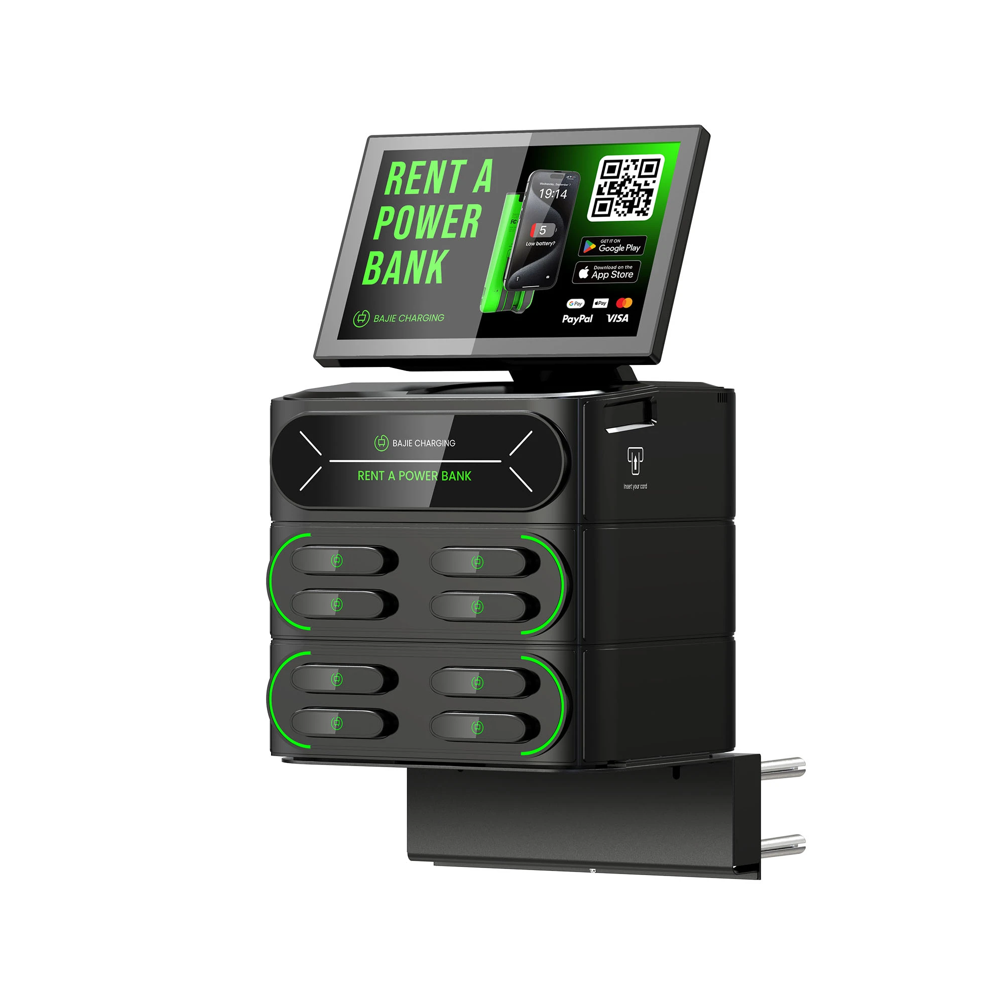8 - Slot Card rental power bank