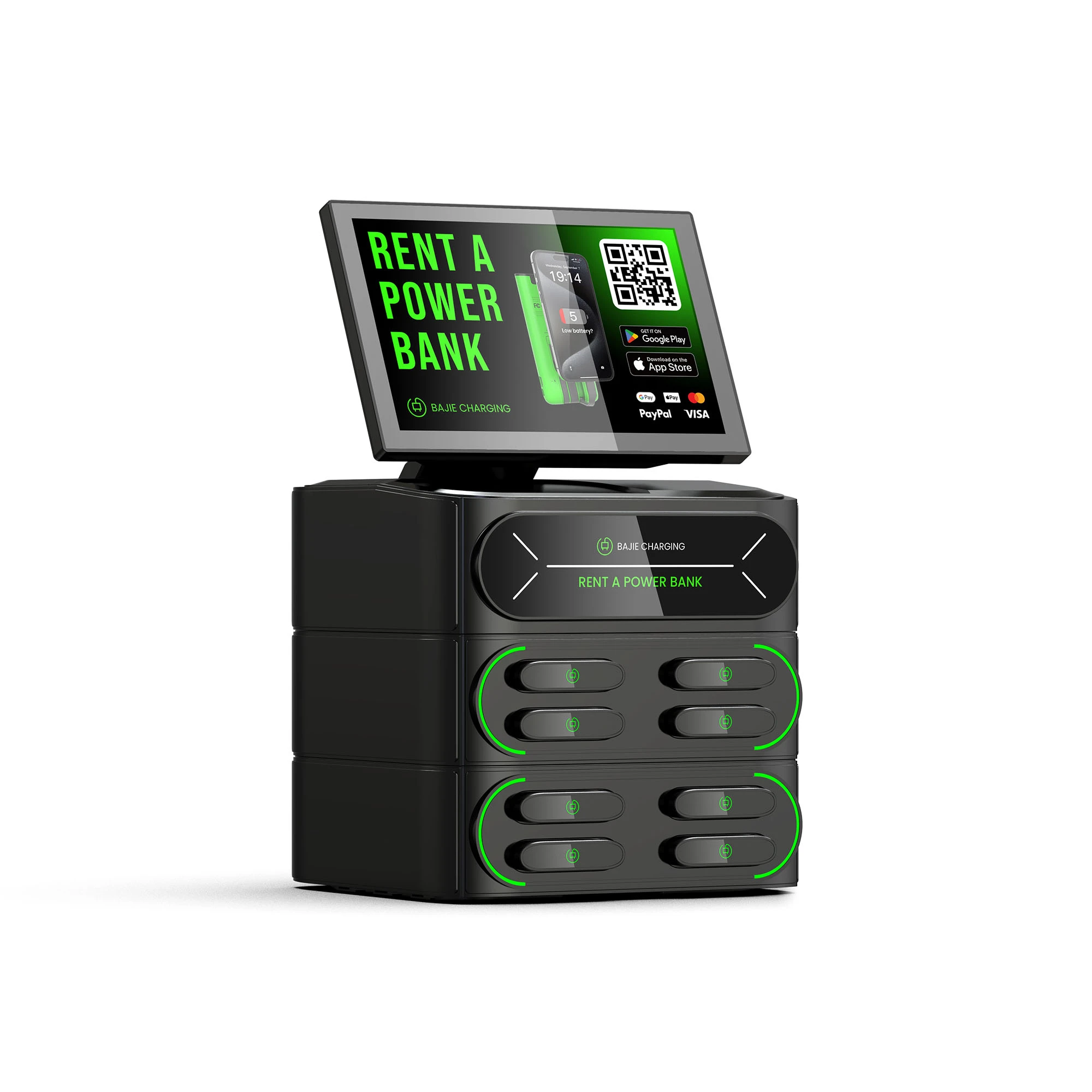 8 - Slot power bank charging station
