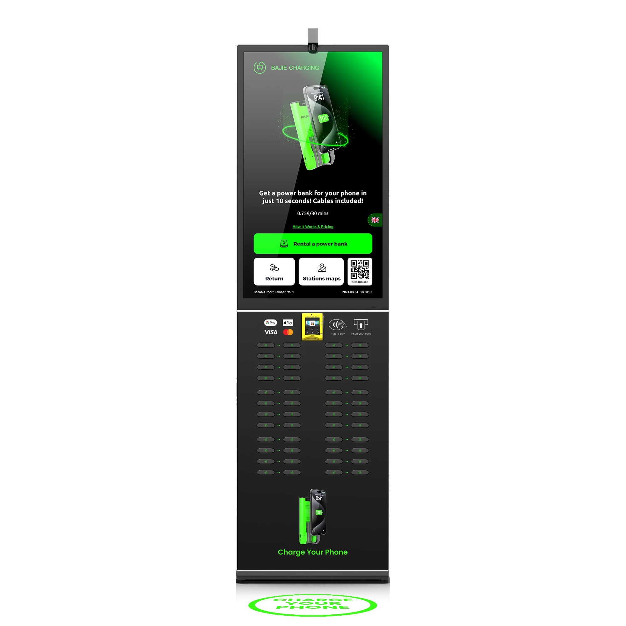 ​​48-Slot Vending Machine Power Bank​​