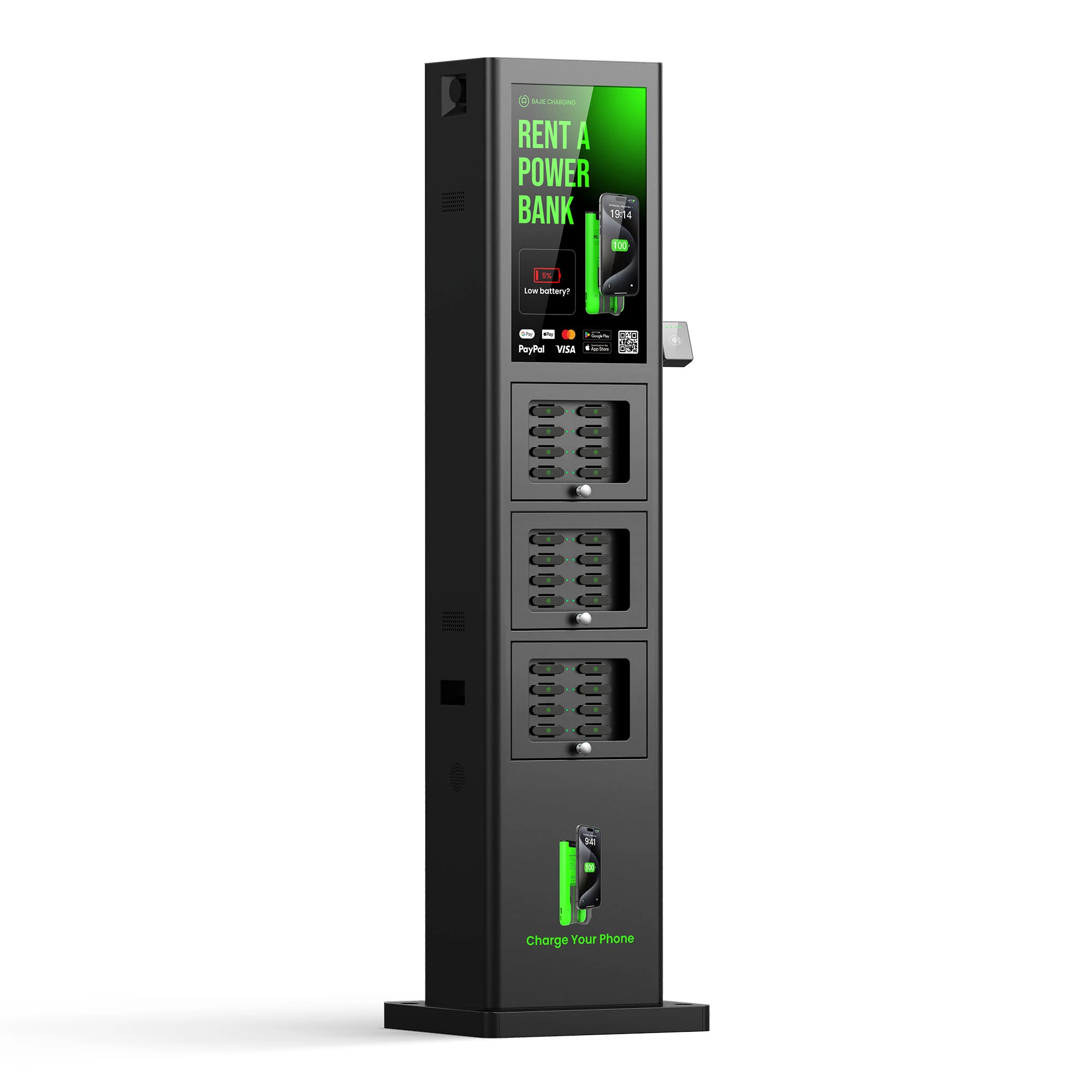 24-Slot Outdoor Waterproof Vending Machine Power Bank